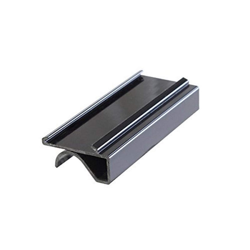 Excellante Snap-Under Plastic Shelf Label (4 Pack), 3"", Black
